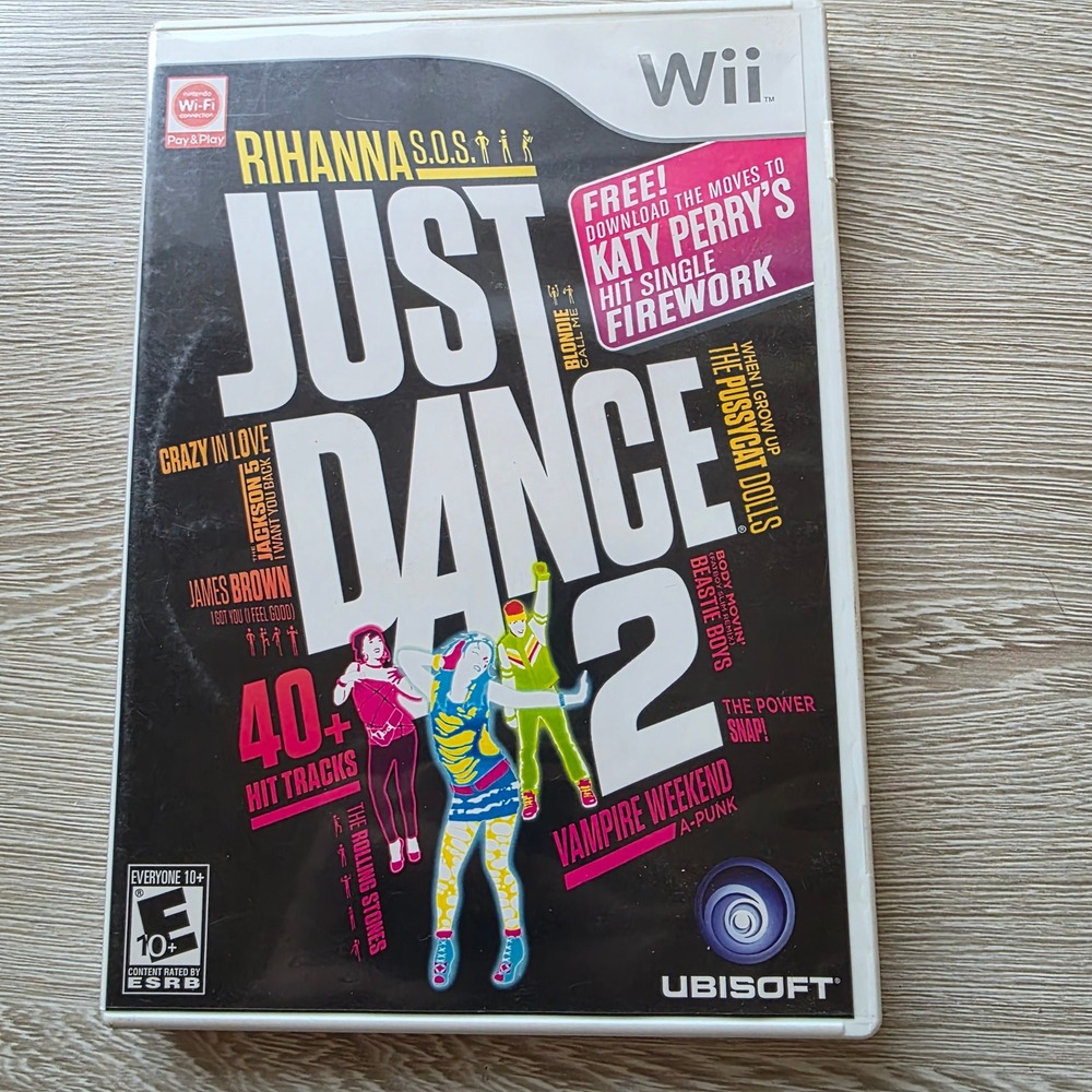 Just Dance 2 Video Game for Nintendo Wii Disc Manual‎ Case